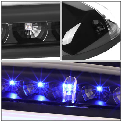 D-Motoring - Cab Roof Lights - Blue LED - Black Housing - Plug-n-Play - 3PCS - Chevy Silverado(Classic) / GMC Sierra(Classic) - 2