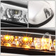 D-Motoring - Cab Roof Lights - Yellow LED - Chrome Housing - Plug-n-Play - 3PCS - Chevy Silverado(Classic) / GMC Sierra(Classic) - 2
