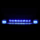 D-Motoring - Cab Roof Lights - Blue LED - Smoked Lens - Plug-n-Play - 3PCS - Chevy Silverado(Classic) / GMC Sierra(Classic) - 3