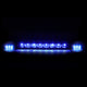 D-Motoring - Cab Roof Lights - Blue LED - Smoked Lens - Plug-n-Play - 3PCS - Chevy Silverado(Classic) / GMC Sierra(Classic) - 3