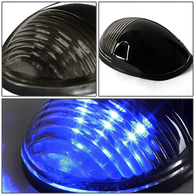 D-Motoring - Cab Roof Lights - Blue LED - Smoked Lens - Plug-n-Play - 3PCS - Chevy Silverado(Classic) / GMC Sierra(Classic) - 4