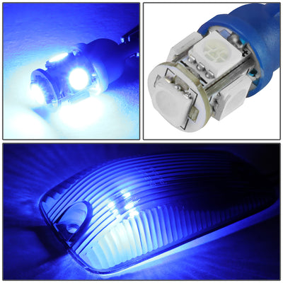 D-Motoring - Cab Roof Lights - Blue LED - Smoked Lens - Plug-n-Play - 5PCS - Chevy C/K 1500 / 2500 / 3500 / GMC C/K 1500 /  2500 / 3500 - 2