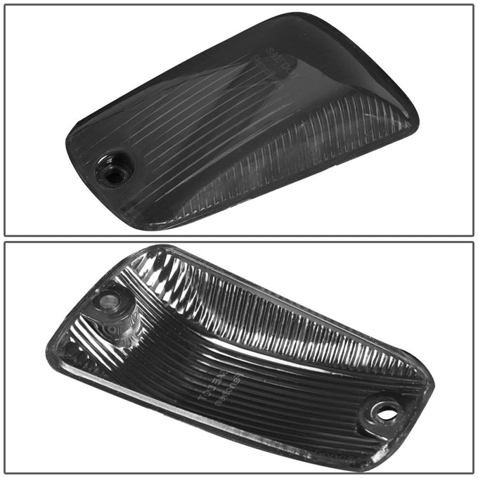 D-Motoring - Cab Roof Lights - Blue LED - Smoked Lens - Plug-n-Play - 5PCS - Chevy C/K 1500 / 2500 / 3500 / GMC C/K 1500 /  2500 / 3500 - 4
