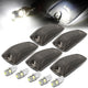 D-Motoring - Cab Roof Lights - White LED - Smoked Lens - Plug-n-Play - 5PCS - Chevy C/K 1500 / 2500 / 3500 / GMC C/K 1500 /  2500 / 3500 - 1