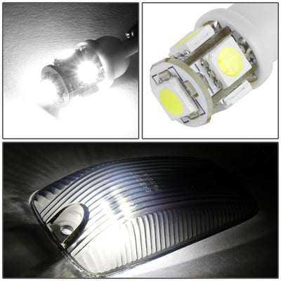 D-Motoring - Cab Roof Lights - White LED - Smoked Lens - Plug-n-Play - 5PCS - Chevy C/K 1500 / 2500 / 3500 / GMC C/K 1500 /  2500 / 3500 - 2