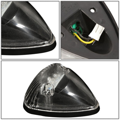 D-Motoring - Cab Roof Lights - Blue LED - Black Housing - Plug-n-Play - 5PCS - 94-98 Dodge Ram 1500 / 2500 / 3500 - 4