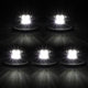 D-Motoring - Cab Roof Lights - White LED - Chrome Housing - Plug-n-Play - 5PCS - 94-98 Dodge Ram 1500 / 2500 / 3500 - 3