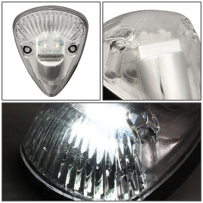 D-Motoring - Cab Roof Lights - White LED - Chrome Housing - Plug-n-Play - 5PCS - 94-98 Dodge Ram 1500 / 2500 / 3500 - 2