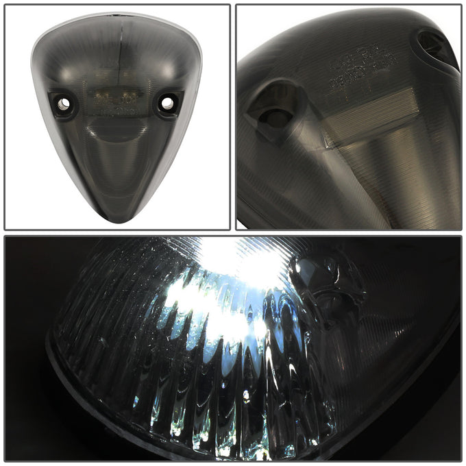 D-Motoring - Cab Roof Lights - White LED - Smoked Lens - Plug-n-Play - 5PCS - 94-98 Dodge Ram 1500 / 2500 / 3500 - 2