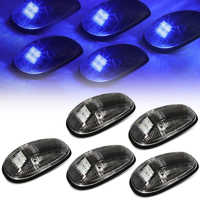 D-Motoring - Cab Roof Lights - Blue LED - Black Housing - Plug-n-Play - 5PCS - Dodge Ram 1500 / 2500 / 3500 - 1