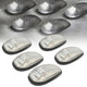 D-Motoring - Cab Roof Lights - White LED - Chrome Housing - Plug-n-Play - 5PCS - Dodge Ram 1500 / 2500 / 3500 - 1