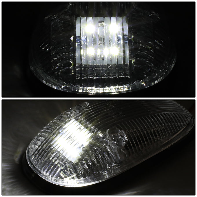 D-Motoring - Cab Roof Lights - White LED - Chrome Housing - Plug-n-Play - 5PCS - Dodge Ram 1500 / 2500 / 3500 - 2