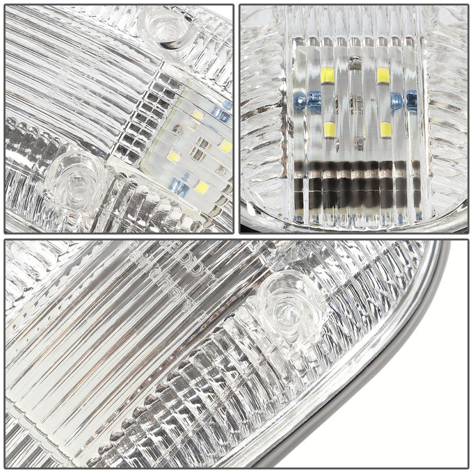 D-Motoring - Cab Roof Lights - White LED - Chrome Housing - Plug-n-Play - 5PCS - Dodge Ram 1500 / 2500 / 3500 - 3