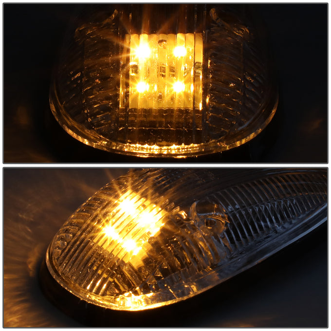 D-Motoring - Cab Roof Lights - Yellow LED - Chrome Housing - Plug-n-Play - 5PCS - Dodge Ram 1500 / 2500 / 3500 - 2
