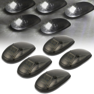 D-Motoring - Cab Roof Lights - White LED - Smoked Lens - Plug-n-Play - 5PCS - Dodge Ram 1500 / 2500 / 3500 - 1