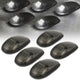 D-Motoring - Cab Roof Lights - White LED - Smoked Lens - Plug-n-Play - 5PCS - Dodge Ram 1500 / 2500 / 3500 - 1