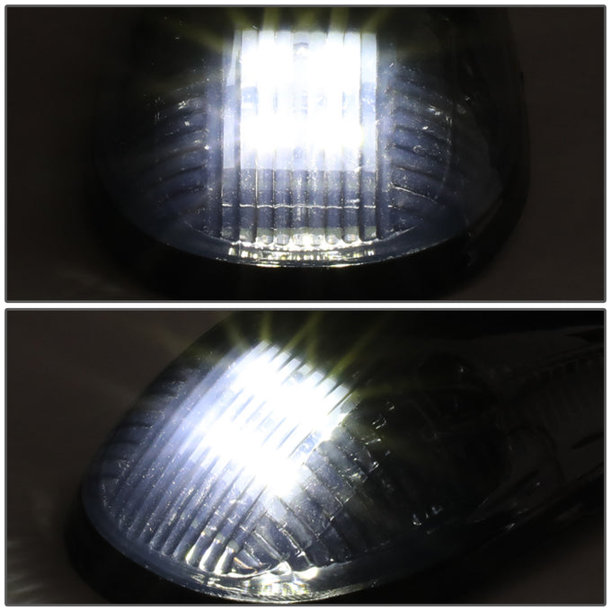 D-Motoring - Cab Roof Lights - White LED - Smoked Lens - Plug-n-Play - 5PCS - Dodge Ram 1500 / 2500 / 3500 - 2