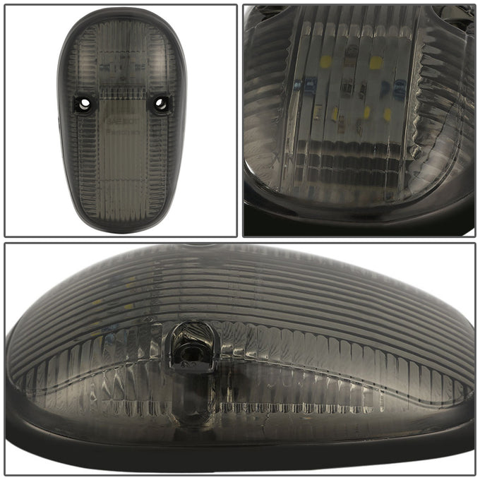 D-Motoring - Cab Roof Lights - White LED - Smoked Lens - Plug-n-Play - 5PCS - Dodge Ram 1500 / 2500 / 3500 - 3