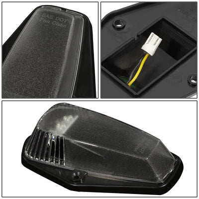 D-Motoring - Cab Roof Lights - Blue LED - Black Housing - Plug-n-Play - 5PCS - 80-96 Ford F-250 / F-350 / F-450 / F-550 / Super Duty / E-150 - 4