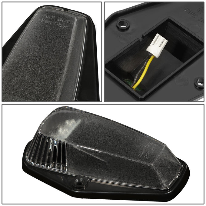 D-Motoring - Cab Roof Lights - Blue LED - Black Housing - Plug-n-Play - 5PCS - 80-96 Ford F-250 / F-350 / F-450 / F-550 / Super Duty / E-150 - 4