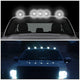 D-Motoring - Cab Roof Lights - White LED - Chrome Housing - Plug-n-Play - 5PCS - Ford F-150 / F-250 / F-350 - 5