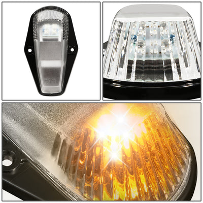 D-Motoring - Cab Roof Lights - Yellow LED - Chrome Housing - Plug-n-Play - 5PCS - Ford F-150 / F-250 / F-350 - 2
