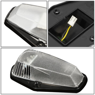 D-Motoring - Cab Roof Lights - Yellow LED - Chrome Housing - Plug-n-Play - 5PCS - Ford F-150 / F-250 / F-350 - 4