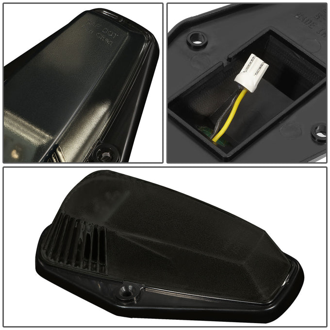 D-Motoring - Cab Roof Lights - White LED - Smoked Lens - Plug-n-Play - 5PCS - Ford F-150 / F-250 / F-350 - 4