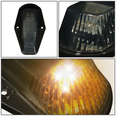D-Motoring - Cab Roof Lights - Yellow LED - Smoked Lens - Plug-n-Play - 5PCS - Ford F-150 / F-250 / F-350 - 2