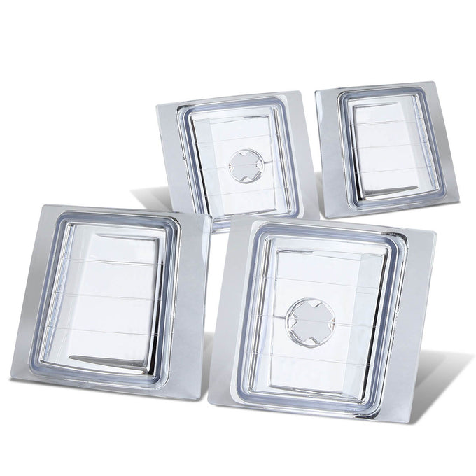 D-Motoring - Turn Signal Lights - Chrome Housing - Plug-n-play - Pair - Chevy C(K)1500 / C(K)2500 / C(K)3500 / Chevy Suburban C(K)1500 / C(K)2500 - 3