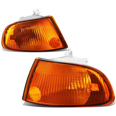 Amber Lens Turn Signal Corner Lights<br>92-95 Honda Civic Sedan