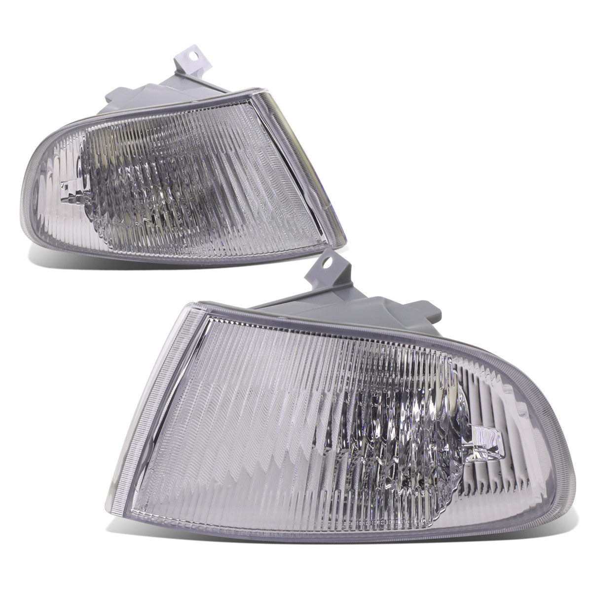 Chrome Housing Turn Signal Corner Lights<br>92-95 Honda Civic 2/3 Door