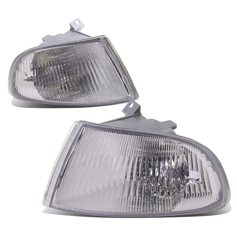 Chrome Housing Turn Signal Corner Lights<br>92-95 Honda Civic 2/3 Door