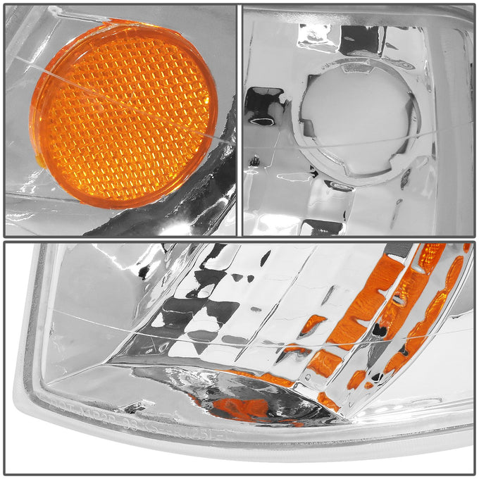 Chrome Housing Turn Signal Lights<br>03-22 93-97 Ford Ranger