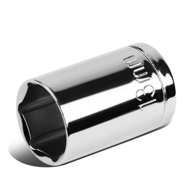 Universal 3/8 6-Point 13mm Standard Socket Tool - Chrome Vanadium Steel