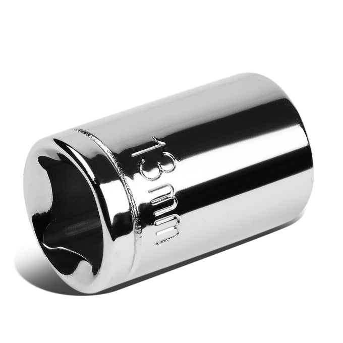 Universal 3/8 6-Point 13mm Standard Socket Tool - Chrome Vanadium Steel