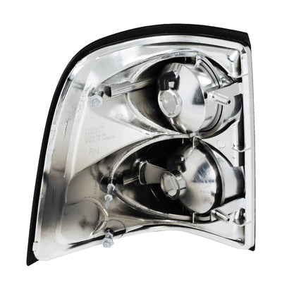 D-Motoring - Tail Lights - Chrome Housing - Clear Lens - Plug-n-play - Pair - 02-05 Ford Explorer - 5