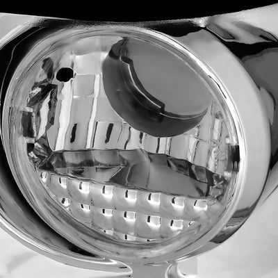 D-Motoring - Tail Lights - Chrome Housing - Clear Lens - Plug-n-play - Pair - 95-97 Ford Explorer - 2