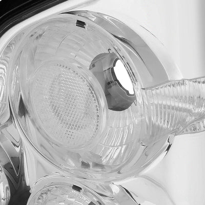 D-Motoring - Tail Lights - Chrome Housing - Clear Lens - Plug-n-play - Pair - 05-12 Nissan Pathfinder - 2