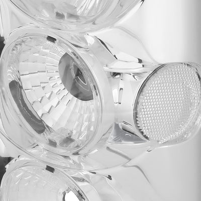 D-Motoring - Tail Lights - Chrome Housing - Clear Lens - Plug-n-play - Pair - 05-12 Nissan Pathfinder - 3