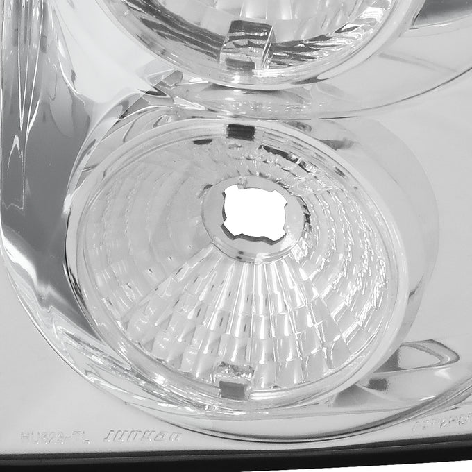 D-Motoring - Tail Lights - Chrome Housing - Clear Lens - Plug-n-play - Pair - 05-12 Nissan Pathfinder - 4