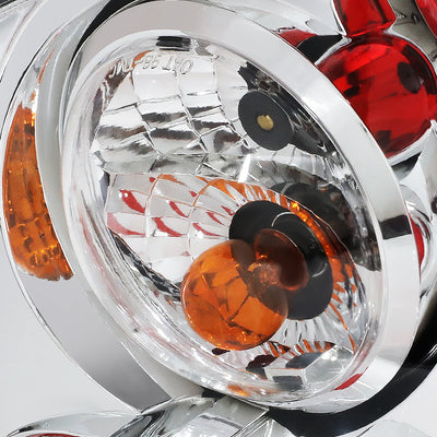 D-Motoring - Tail Lights - Chrome Housing - Clear Lens - Plug-n-play - Pair - Audi A3 / S3 - 2
