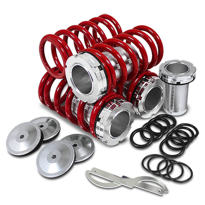 D-Motoring - Coilover Sleeve Kit - Adjustable from 0 to 3 inch ride height - Set of 4 - 88-00 Civic EG / EJ / EK / EM1 - 3