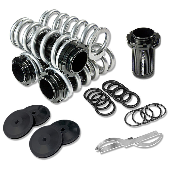 D-Motoring - Coilover Sleeve Kit - Adjustable from 0 to 3 inch ride height - Set of 4 - 88-00 Civic EG / EJ / EK / EM1 - 2