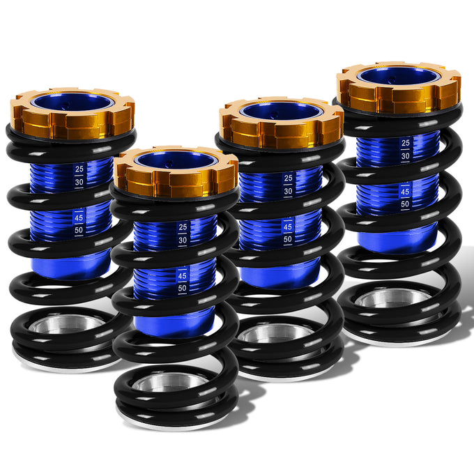 D-Motoring - Coilover Sleeve Kit - 1 - 4 Ride Height Adjustable With Scales - Set of 4 - Honda CRX / Acura Integra / Honda Civic / Honda Del Sol - 6