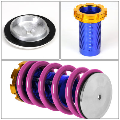 D-Motoring - Coilover Sleeve Kit - 1 - 4 Ride Height Adjustable With Scales - Set of 4 - Honda CRX / Acura Integra / Honda Civic / Honda Del Sol - 3