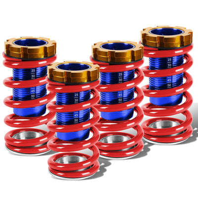 D-Motoring - Coilover Sleeve Kit - 1 - 4 Ride Height Adjustable With Scales - Set of 4 - Honda CRX / Acura Integra / Honda Civic / Honda Del Sol - 7