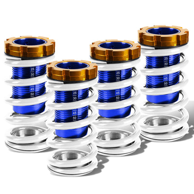 D-Motoring - Coilover Sleeve Kit - 1 - 4 Ride Height Adjustable With Scales - Set of 4 - Honda CRX / Acura Integra / Honda Civic / Honda Del Sol - 10
