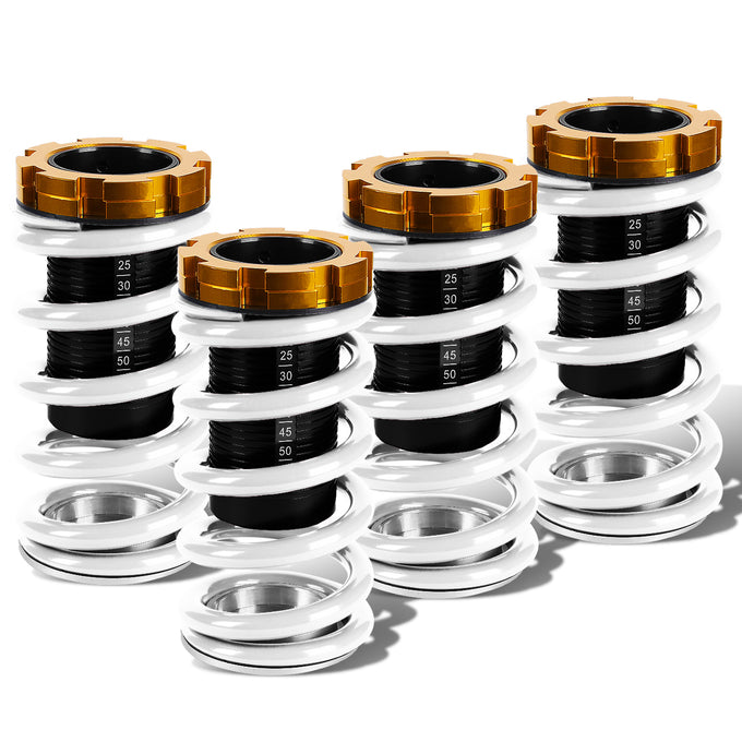 D-Motoring - Coilover Sleeve Kit - 1 - 4 Ride Height Adjustable With Scales - Set of 4 - Honda CRX / Acura Integra / Honda Civic / Honda Del Sol - 8