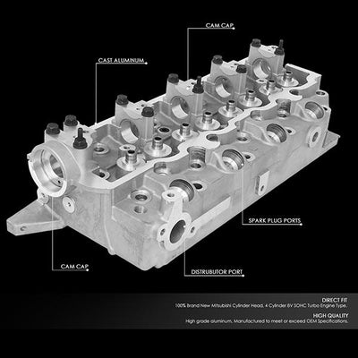 D-Motoring - 4D56T 4D56 Diesel EngineCylinder Head - Aluminum - 2